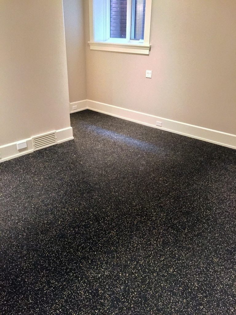 Creative Rubber Flooring Residential for Small Space