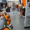 Roll-out polyvinyl commercial flooring