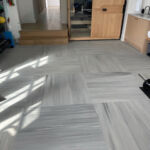 home gym grey tiles